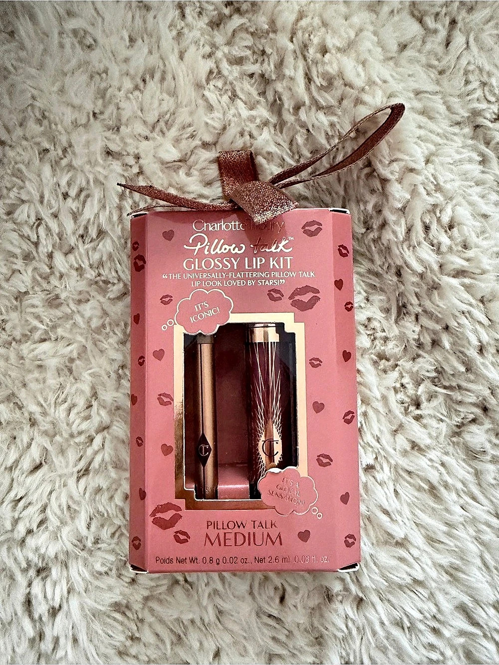 Charlotte Tilbury Pillow Talk Glossy Lip Kit - Medium Pink